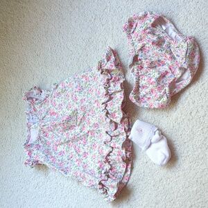 3 For $30. Ralph Lauren floral outfit and socks
